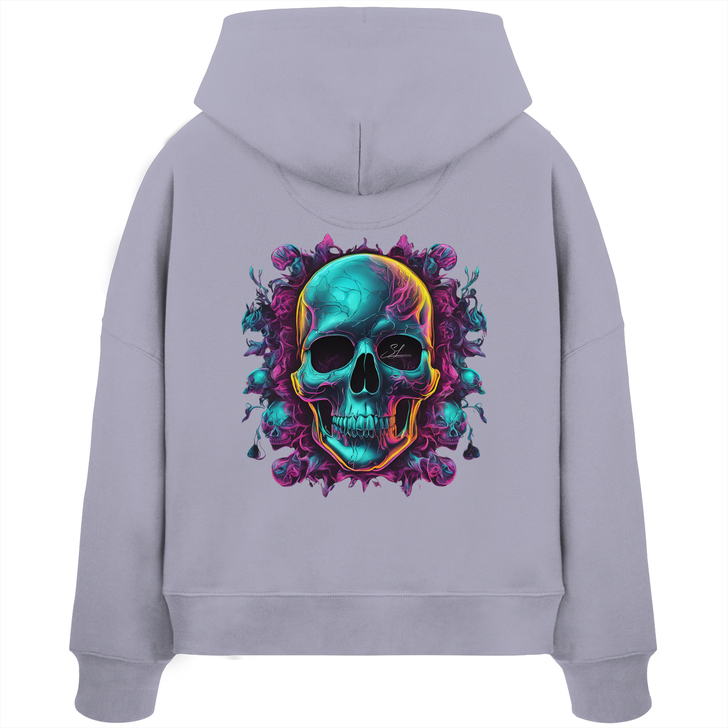 Galactic Skull - Womens Organic Boxcut Hoodie