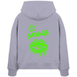 Kiss of Attitude - Womens Organic Boxcut Hoodie