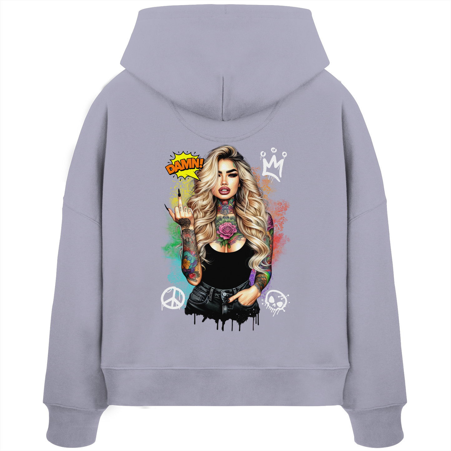 Ink Queen - Womens Organic Boxcut Hoodie
