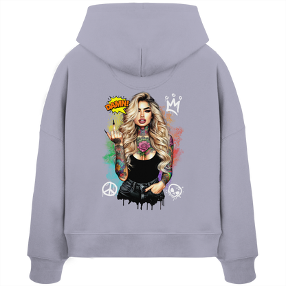 Ink Queen - Womens Organic Boxcut Hoodie