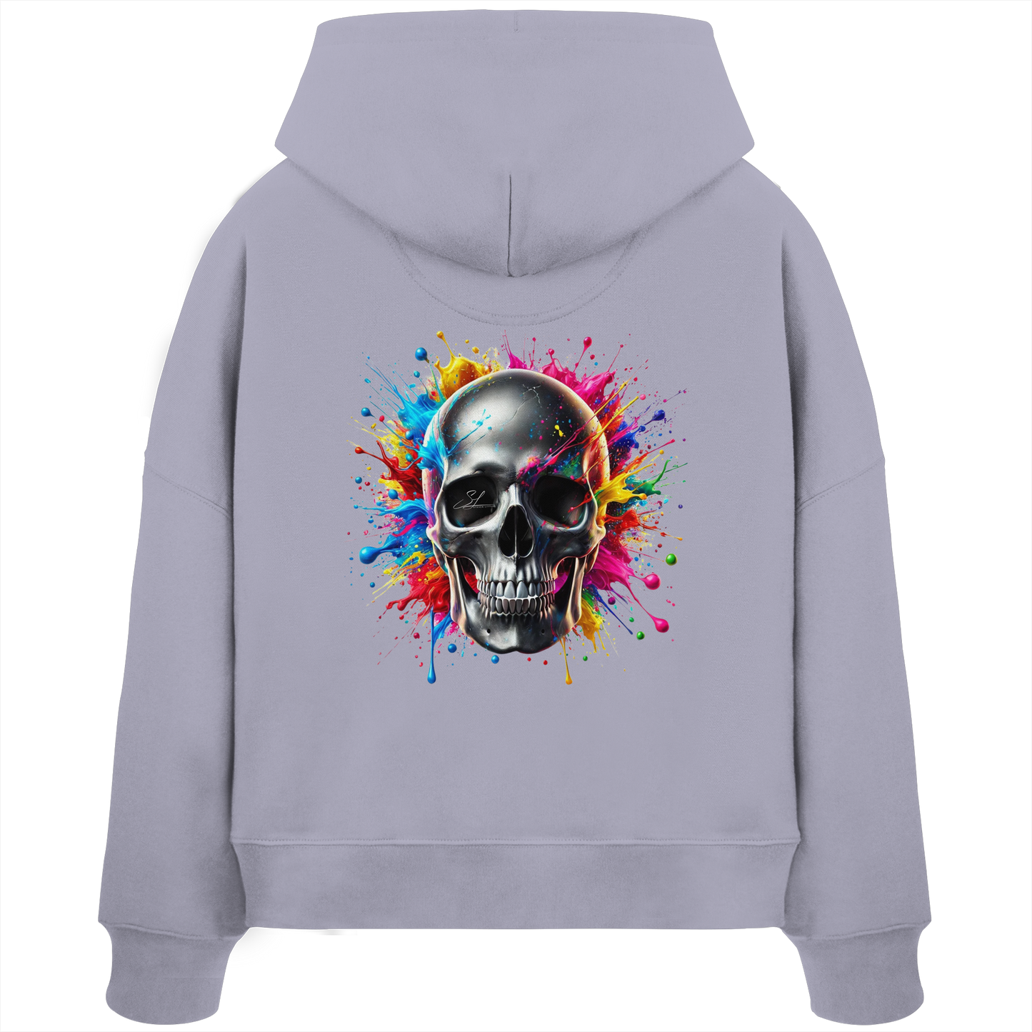 Explosion of Life - Womens Organic Boxcut Hoodie