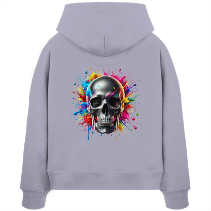 Explosion of Life - Womens Organic Boxcut Hoodie