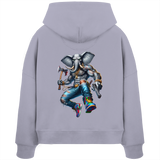 Elephant Warrior - Womens Organic Boxcut Hoodie