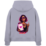 Queen of Hearts - Womens Organic Boxcut Hoodie