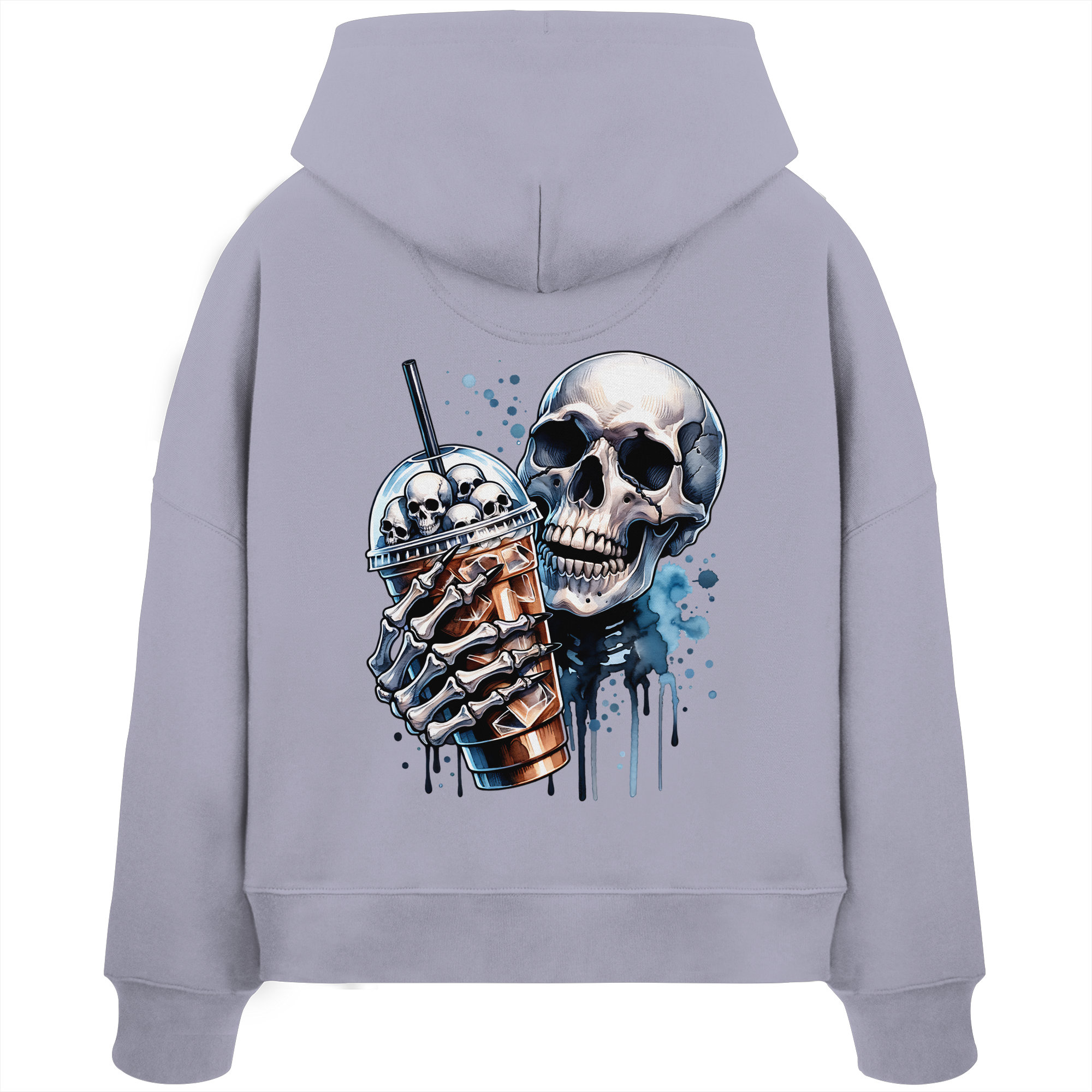 Chill Skull - Womens Organic Boxcut Hoodie