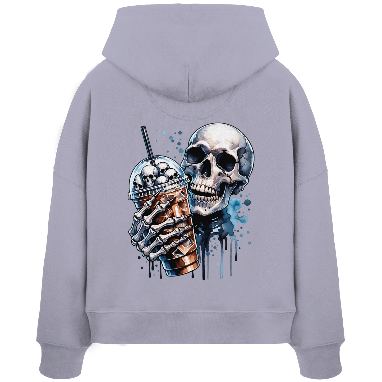 Chill Skull - Womens Organic Boxcut Hoodie