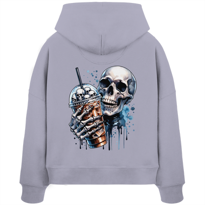 Chill Skull - Womens Organic Boxcut Hoodie