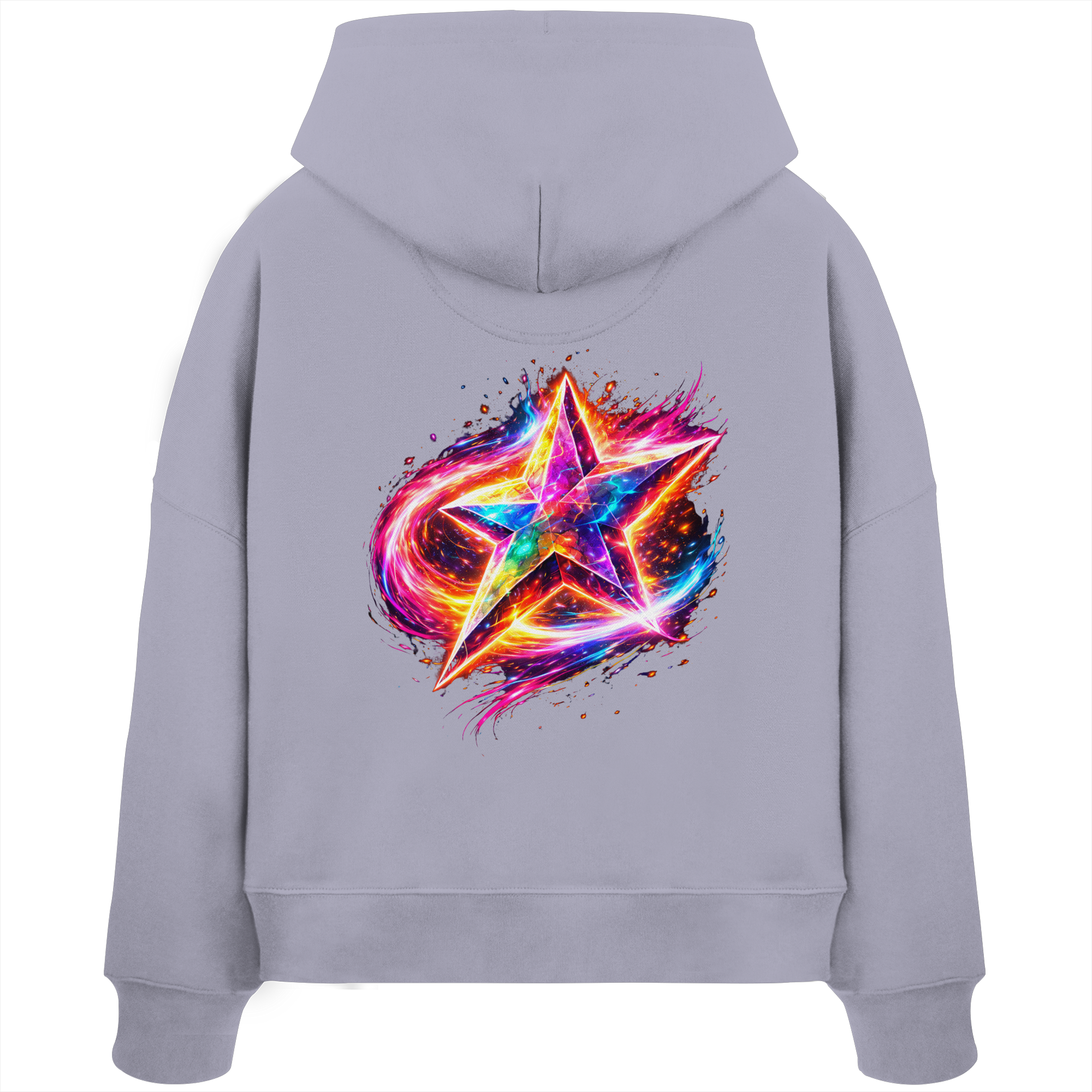 Inferno Star - Womens Organic Boxcut Hoodie
