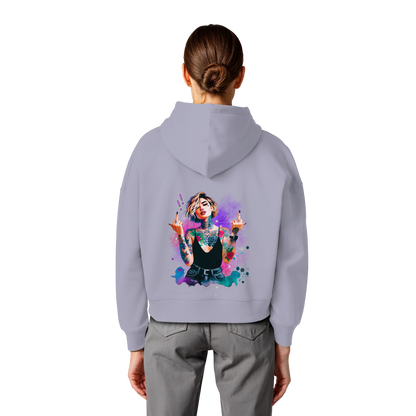 Rebel Rose - Womens Organic Boxcut Hoodie