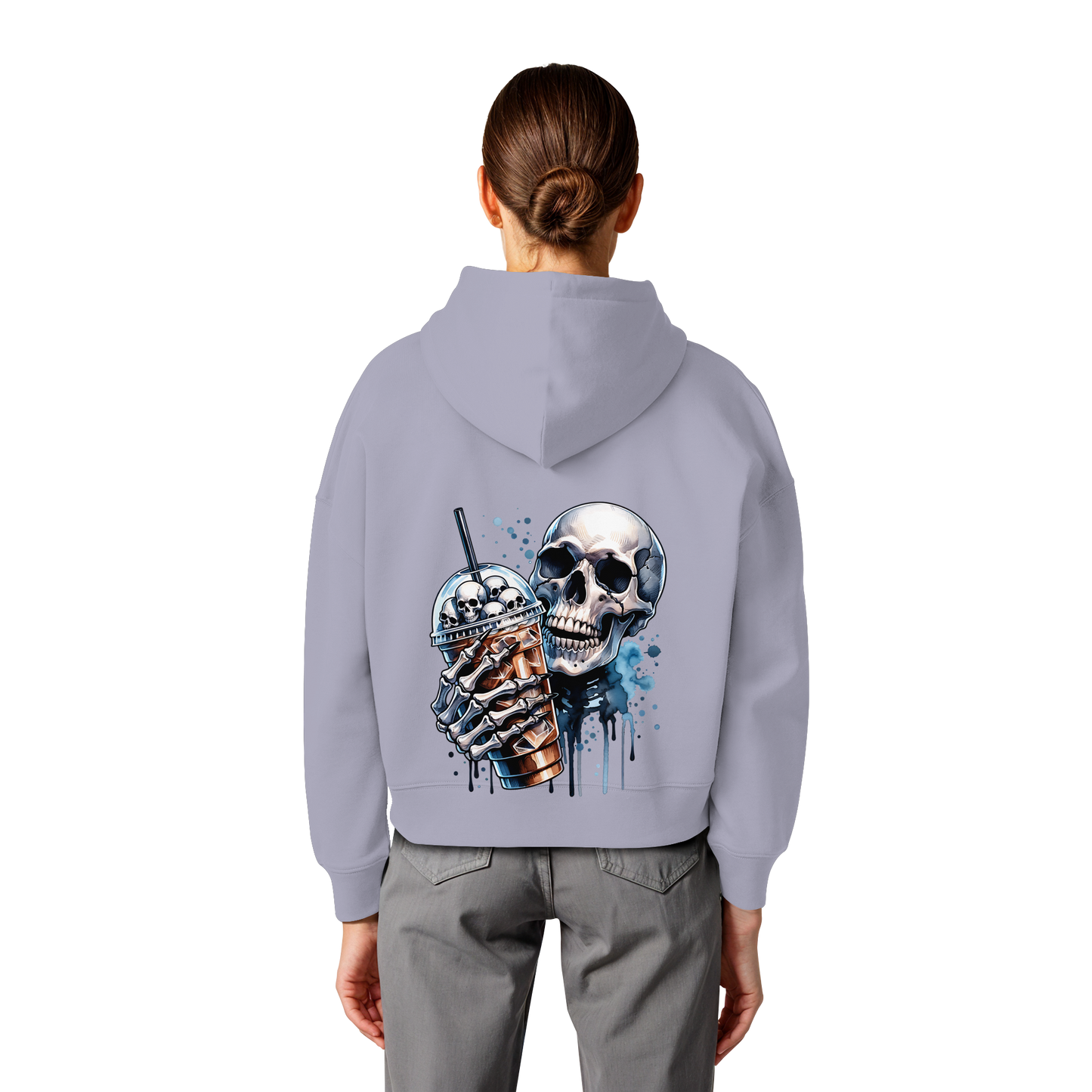 Chill Skull - Womens Organic Boxcut Hoodie