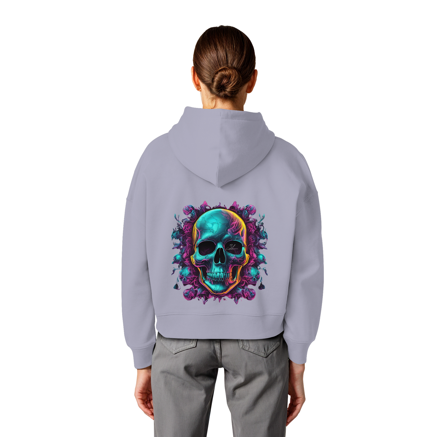 Galactic Skull - Organic Women Boxcut Hoodie