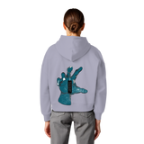 Statement Hand - Womens Organic Boxcut Hoodie