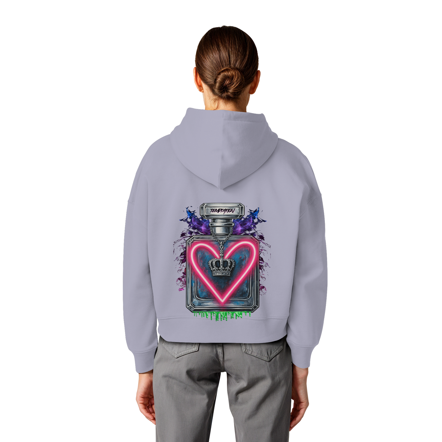 Temptation - Womens Organic Boxcut Hoodie