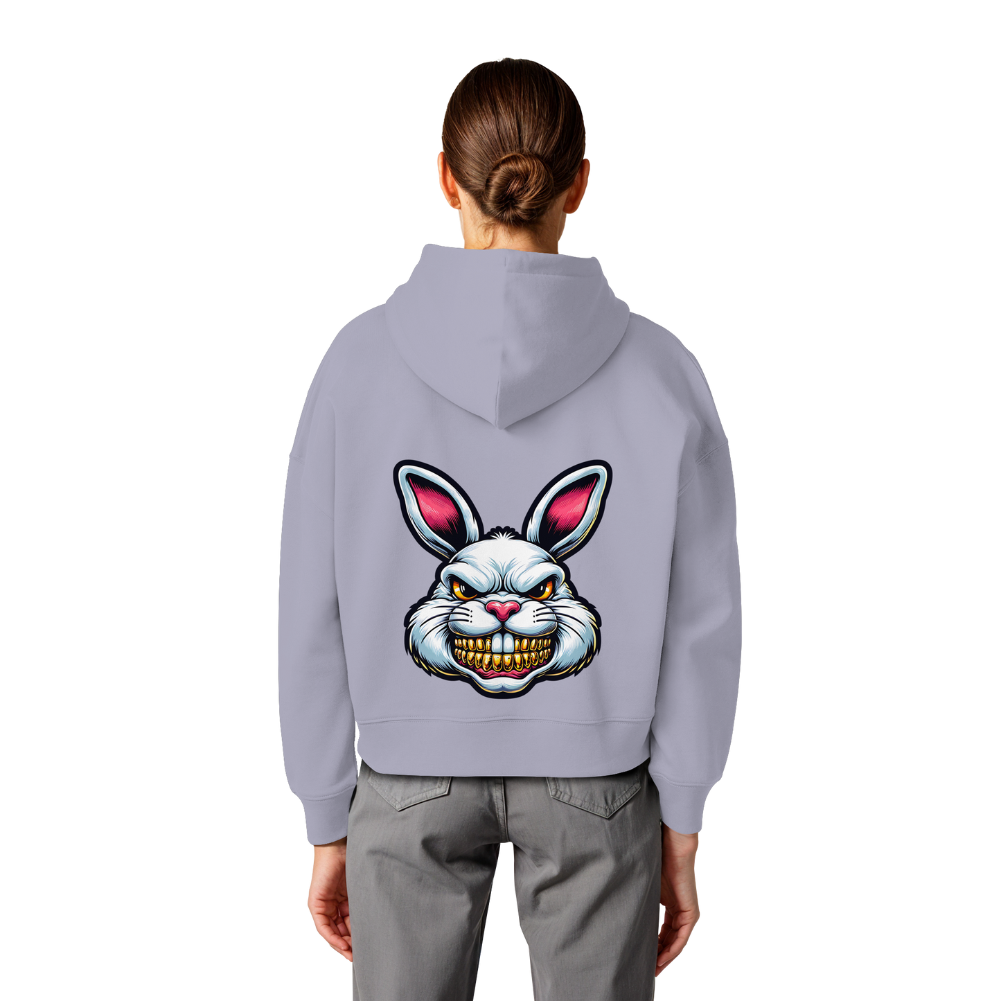 Tooth Bunny - Womens Organic Boxcut Hoodie