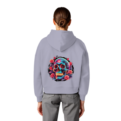 Glow Skull - Womens Organic Boxcut Hoodie