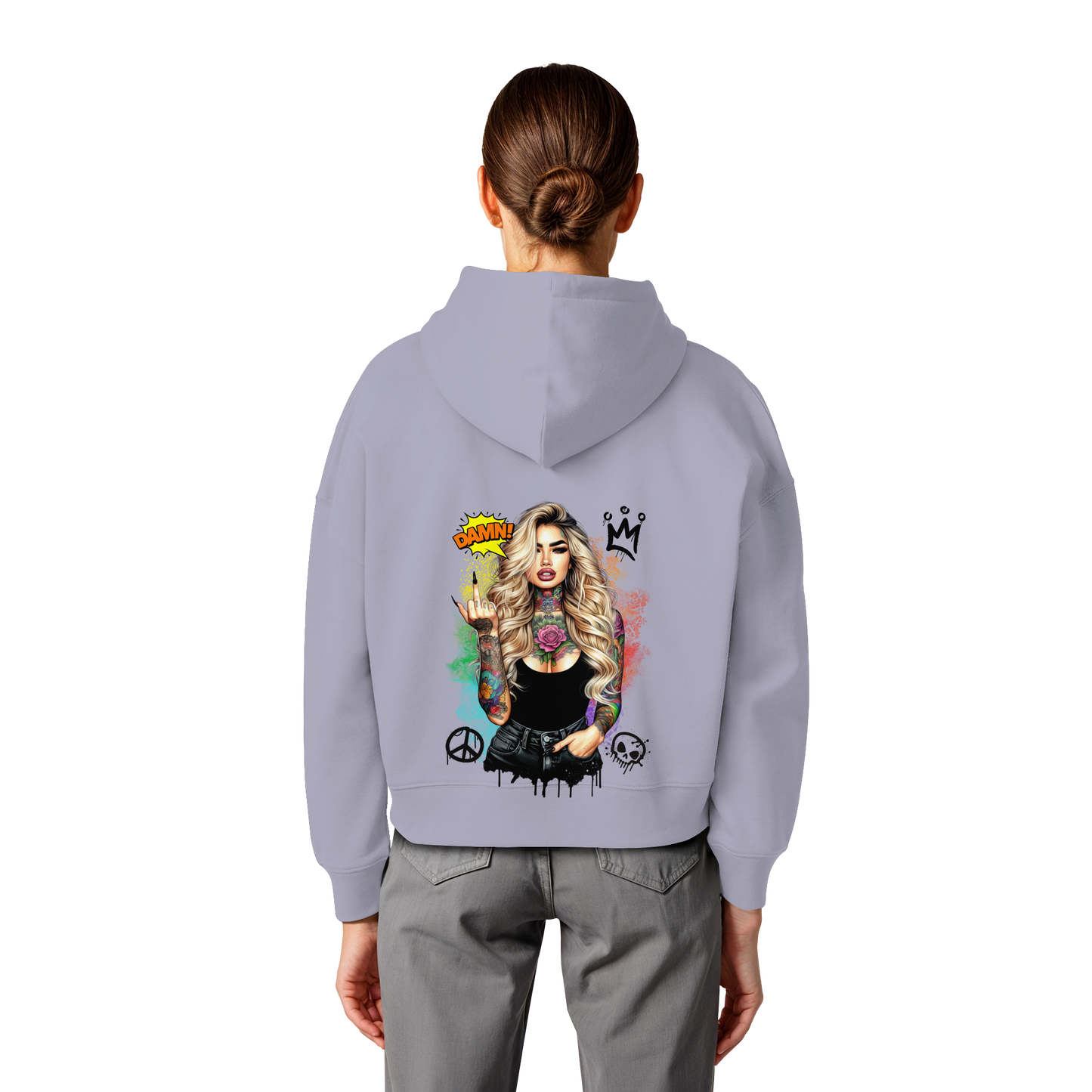 Ink Queen - Womens Organic Boxcut Hoodie