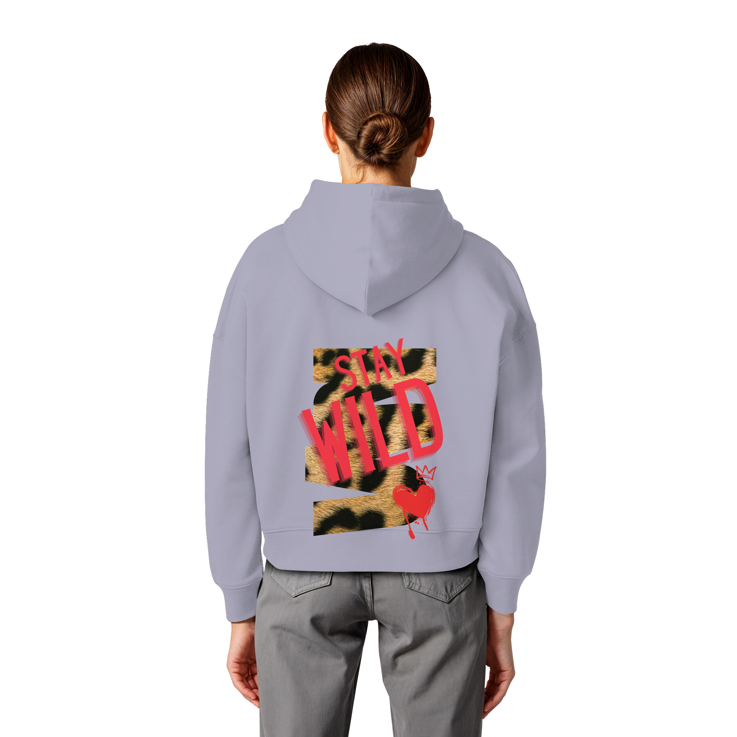 Stay Wild - Womens Organic Boxcut Hoodie