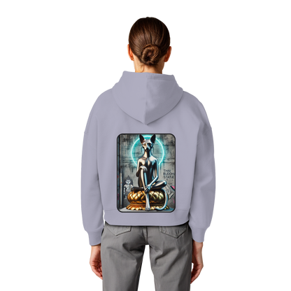 Mystic Cat - Womens Organic Boxcut Hoodie