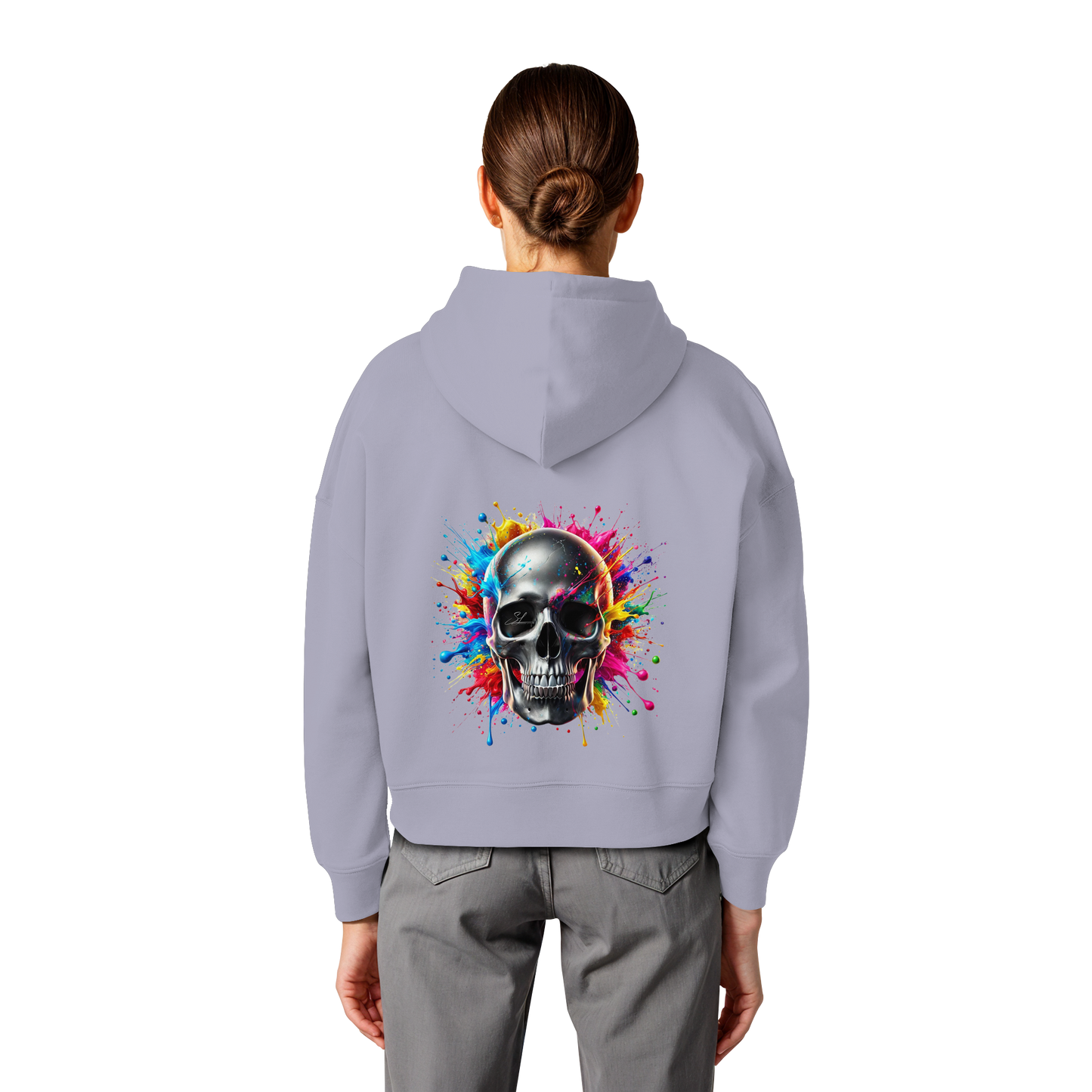 Explosion of Life - Womens Organic Boxcut Hoodie