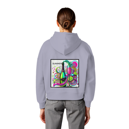 Neon Fresh - Womens Organic Boxcut Hoodie