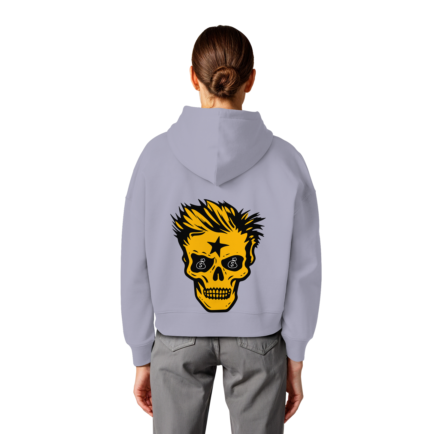 Golden Skull - Womens Organic Boxcut Hoodie