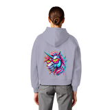 Funky Unicorn - Sweat à capuche bio Boxcut pour femme