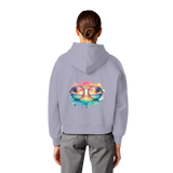 Tropical Sunset Glasses - Womens Organic Boxcut Hoodie