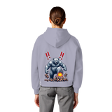 Teddy Terror - Womens Organic Boxcut Hoodie