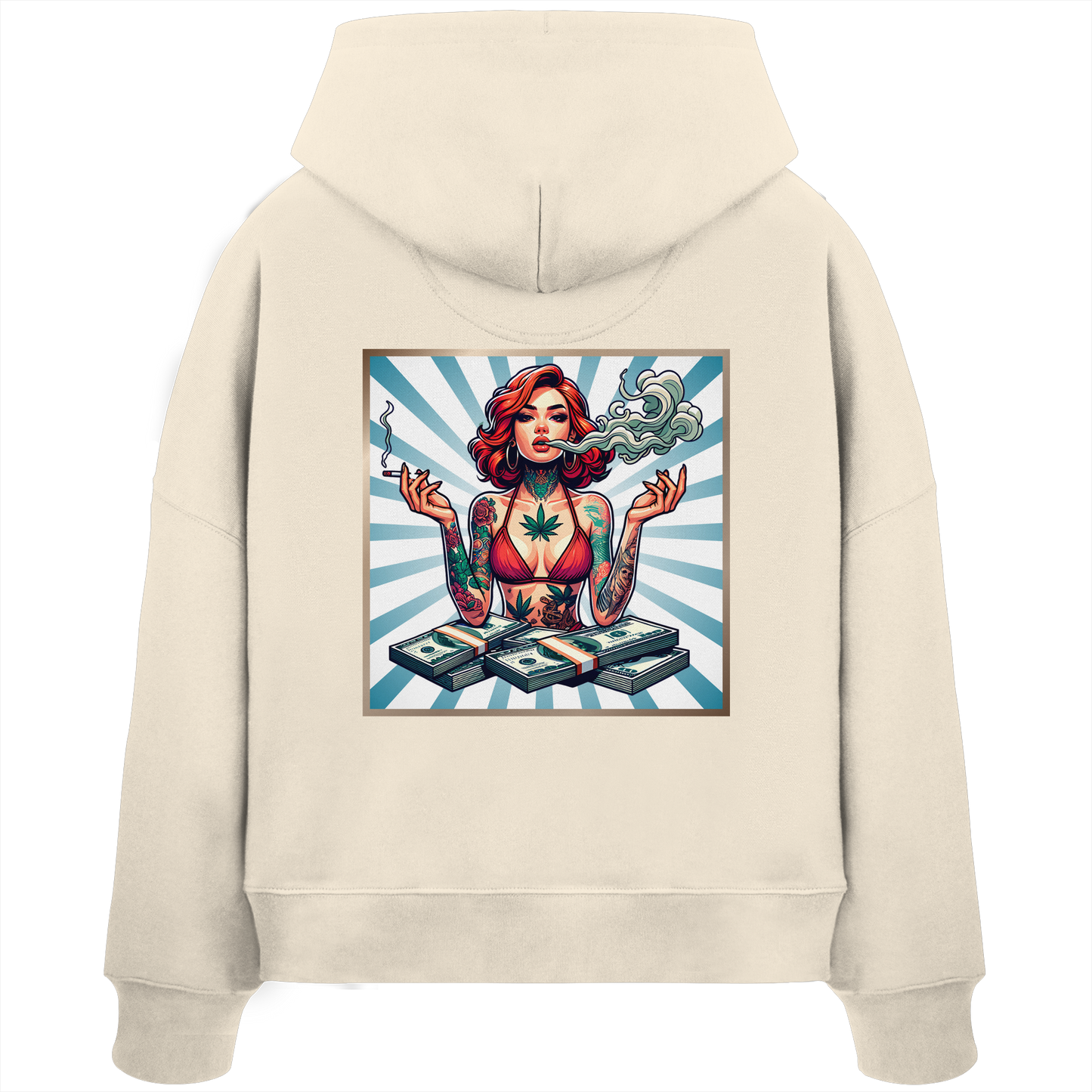 Rebel Rich - Womens Organic Boxcut Hoodie