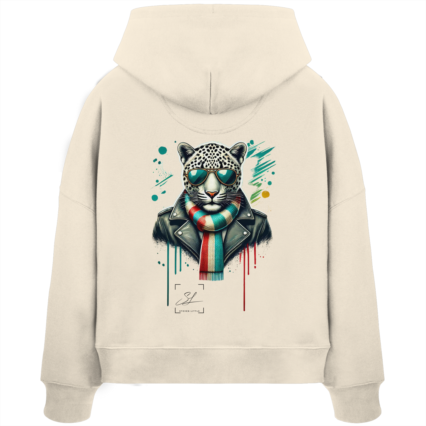 Urban Leopard - Womens Organic Boxcut Hoodie