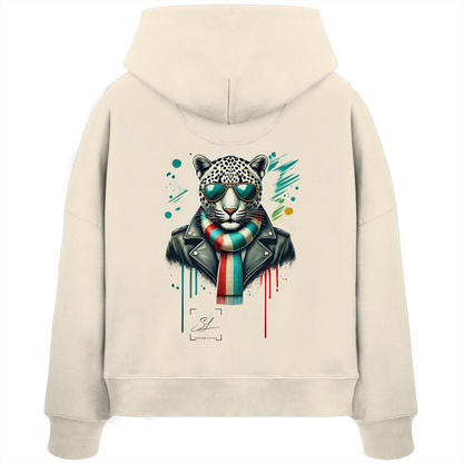 Urban Leopard - Womens Organic Boxcut Hoodie