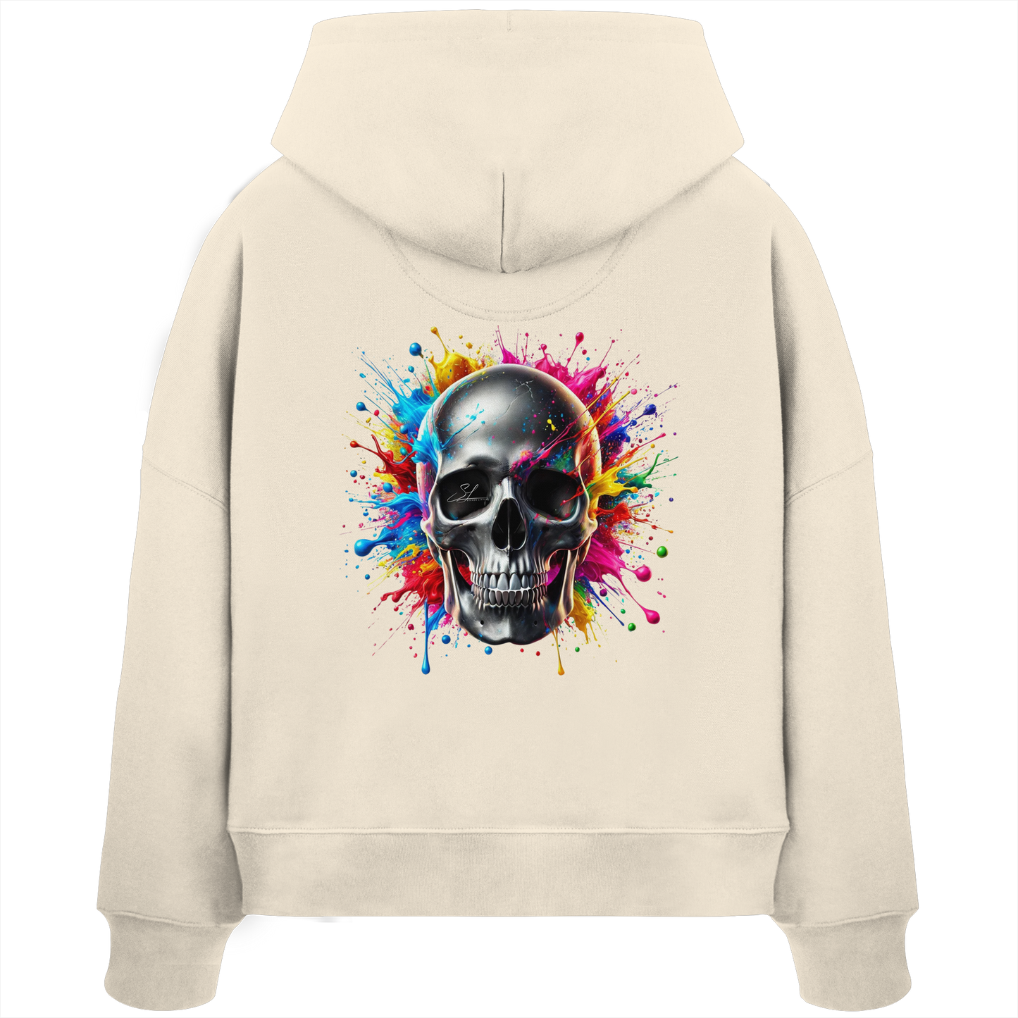 Explosion of Life - Womens Organic Boxcut Hoodie