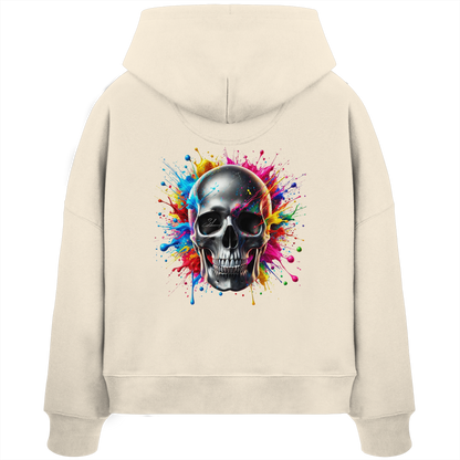 Explosion of Life - Womens Organic Boxcut Hoodie