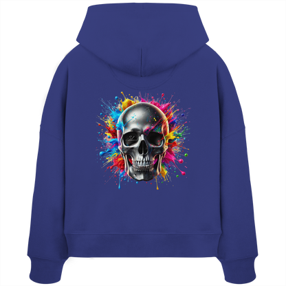 Explosion of Life - Womens Organic Boxcut Hoodie