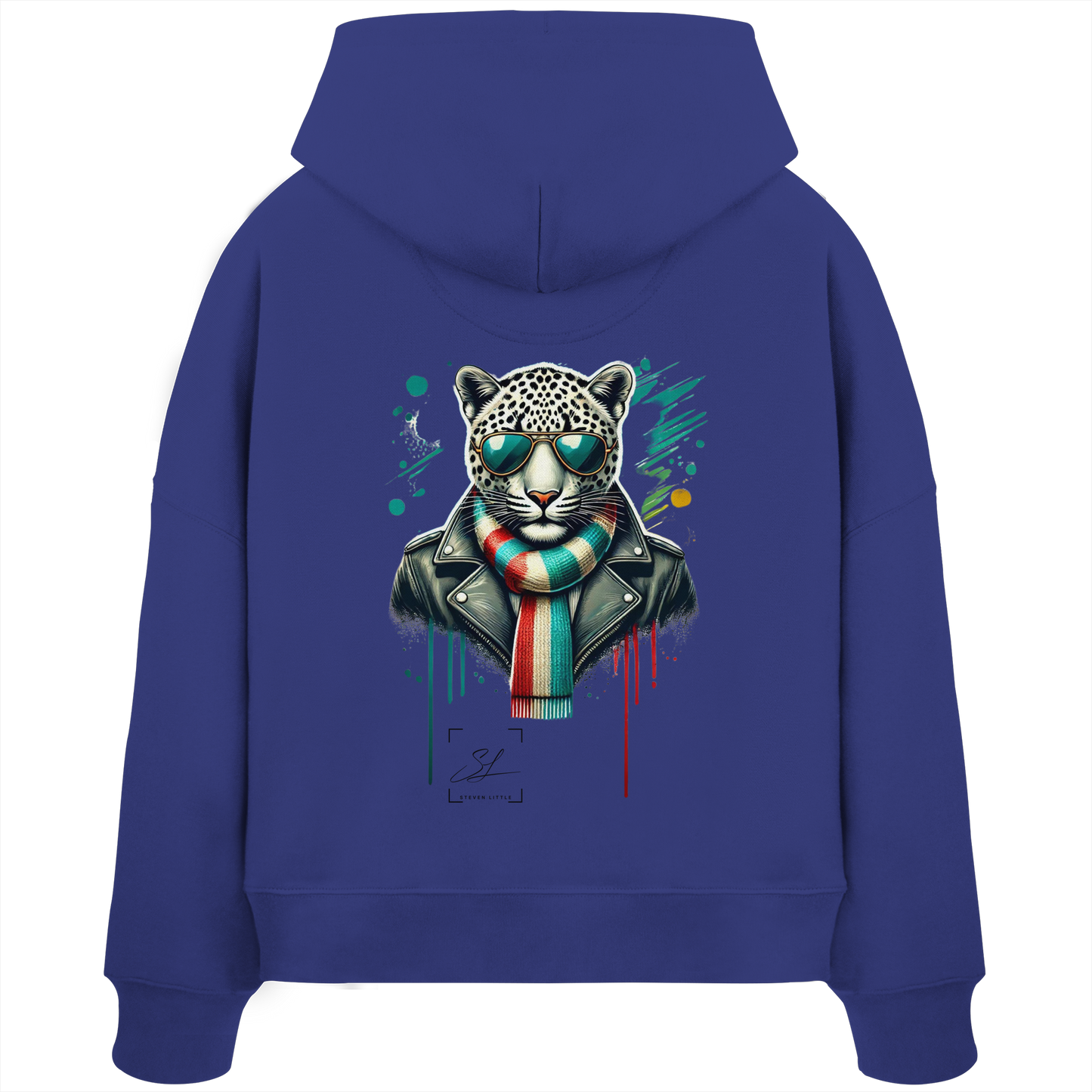 Urban Leopard - Womens Organic Boxcut Hoodie