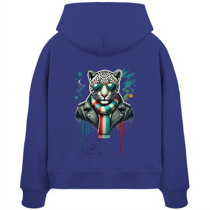 Urban Leopard - Womens Organic Boxcut Hoodie