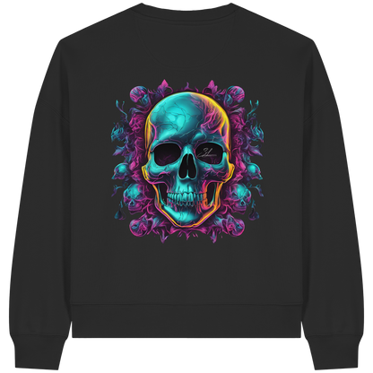 Galactic Skull - Womens Organic Boxcut Sweatshirt