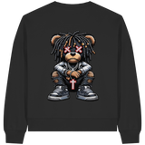 Bad Ass Teddy - Womens Organic Boxcut Sweatshirt