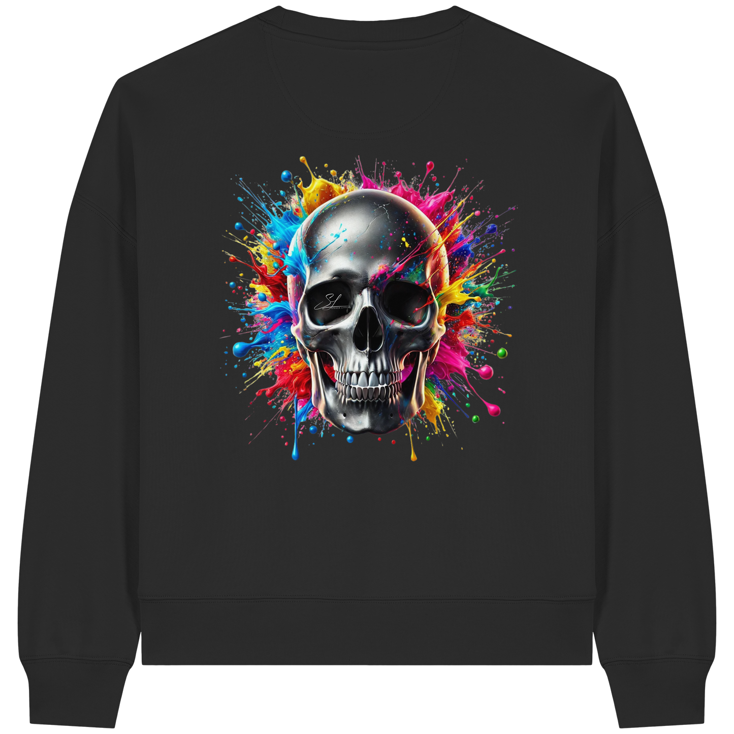 Explosion of Life - Womens Organic Boxcut Sweatshirt