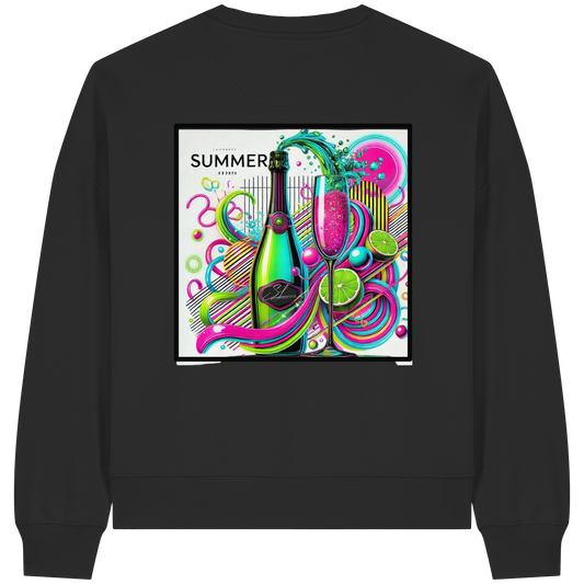 Neon Fresh - Womens Organic Boxcut Sweatshirt