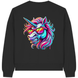 Funky Unicorn - Womens Organic Boxcut Sweatshirt