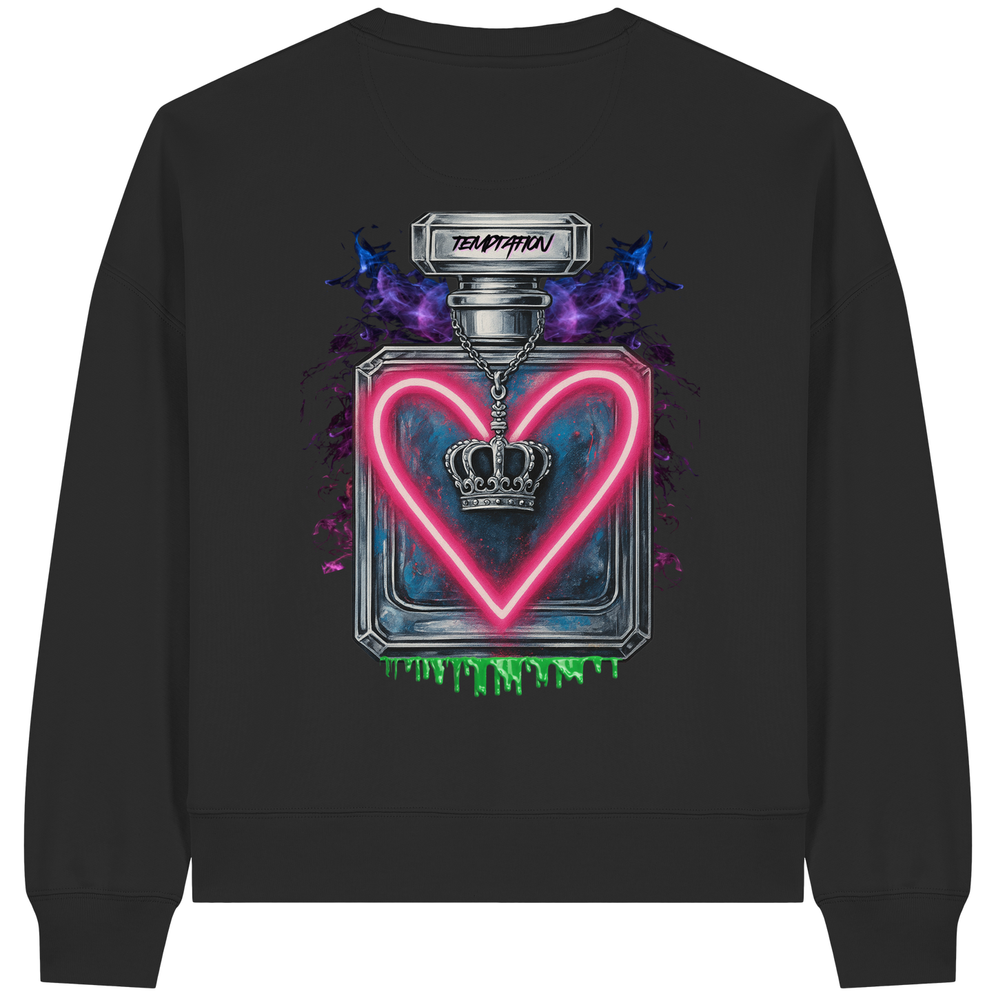 Temptation - Womens Organic Boxcut Sweatshirt