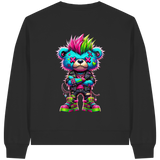 Punk Neon Teddy - Womens Organic Boxcut Sweatshirt