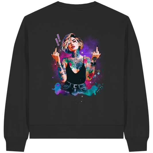 Rebel Rose - Womens Organic Boxcut Sweatshirt