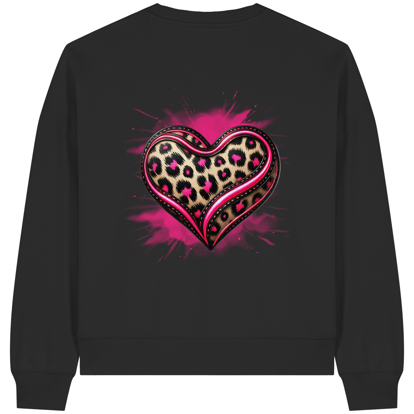 Wild Heart - Sweat-shirt Boxcut bio pour femme