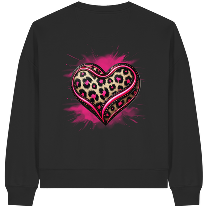 Wild Heart - Sweat-shirt Boxcut bio pour femme