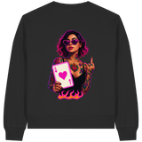 Queen of Hearts - Womens Organic Boxcut Sweatshirt