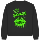 Kiss of Attitude - Womens Organic Boxcut Sweatshirt