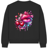 Cherry Kisses - Womens Organic Boxcut Sweatshirt