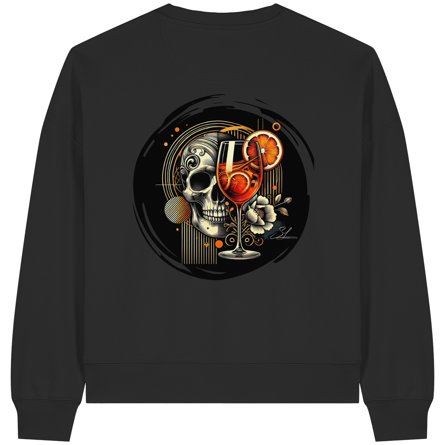 Esprit de la nuit - Sweat-shirt boxcut bio pour femme